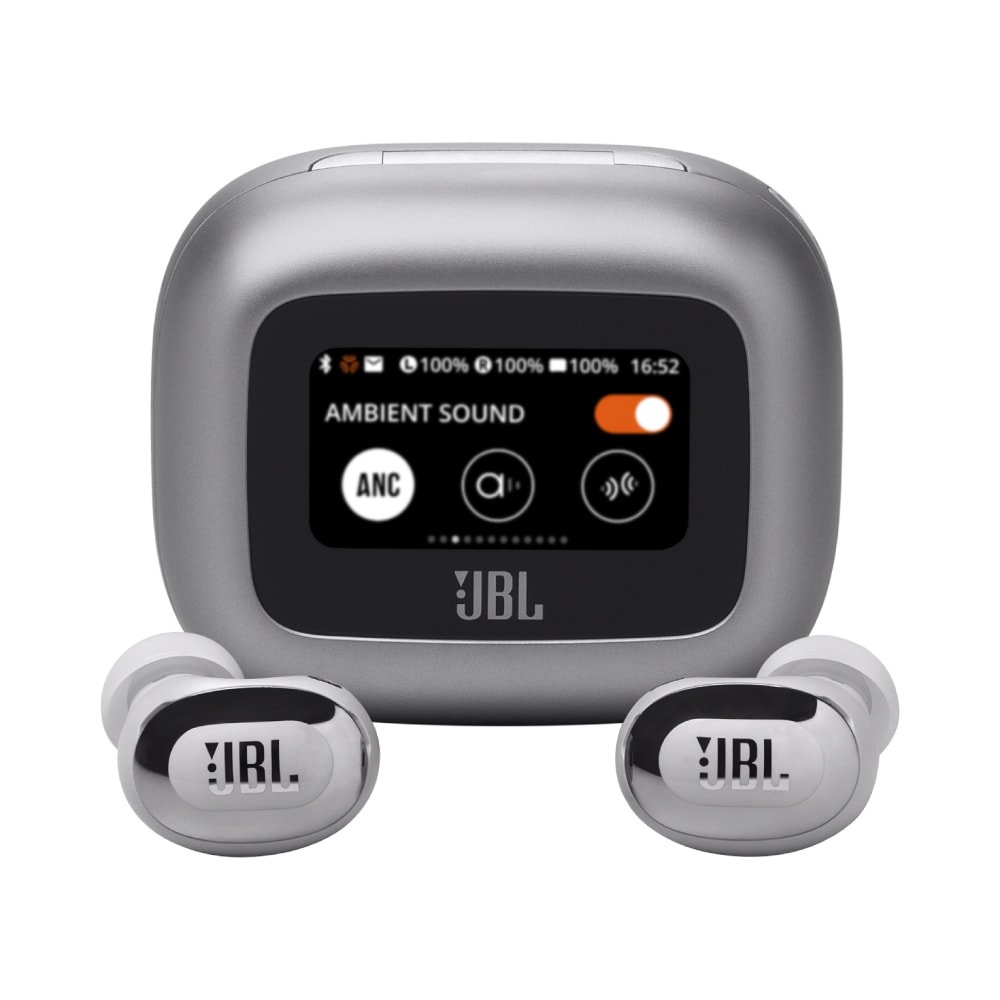 JBL Live Buds 3 Earbuds, Silver - Image 1