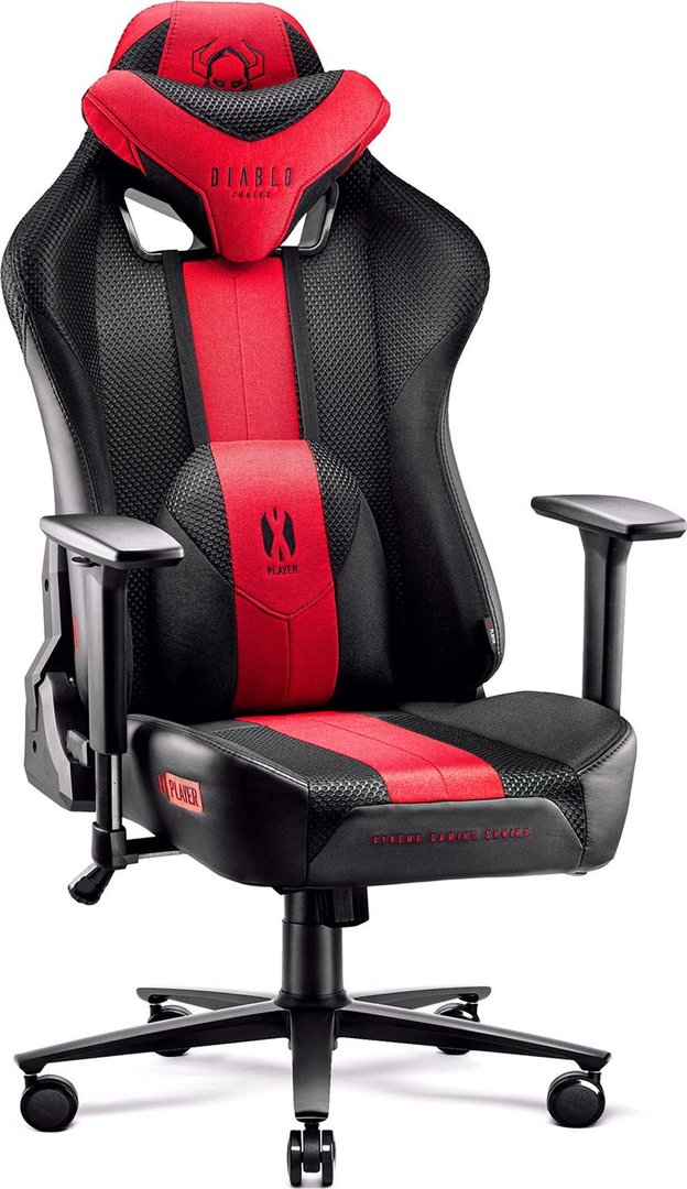 Diablo X-Player 2.0 Gaming Chair, Anthracite-Crimson - Image 1