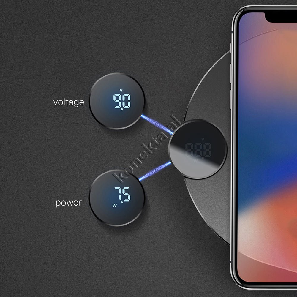 Baseus Wireless Charger with Digital LED Indicator - Thumbnail 24