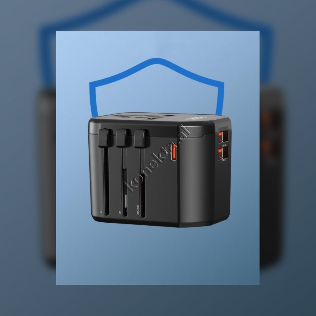XO Adaptor Karikimi, E Bardhe, 4 Priza, 3 Porta Karikimi - Thumbnail 5