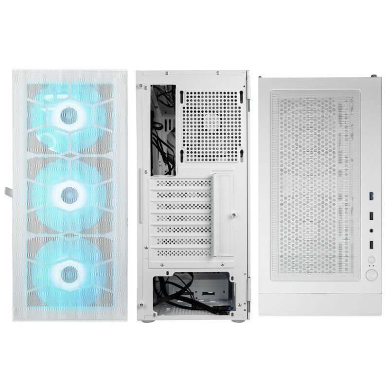 Kolink Observatory HF Mesh ARGB Case, White, Midi Tower - Thumbnail 3