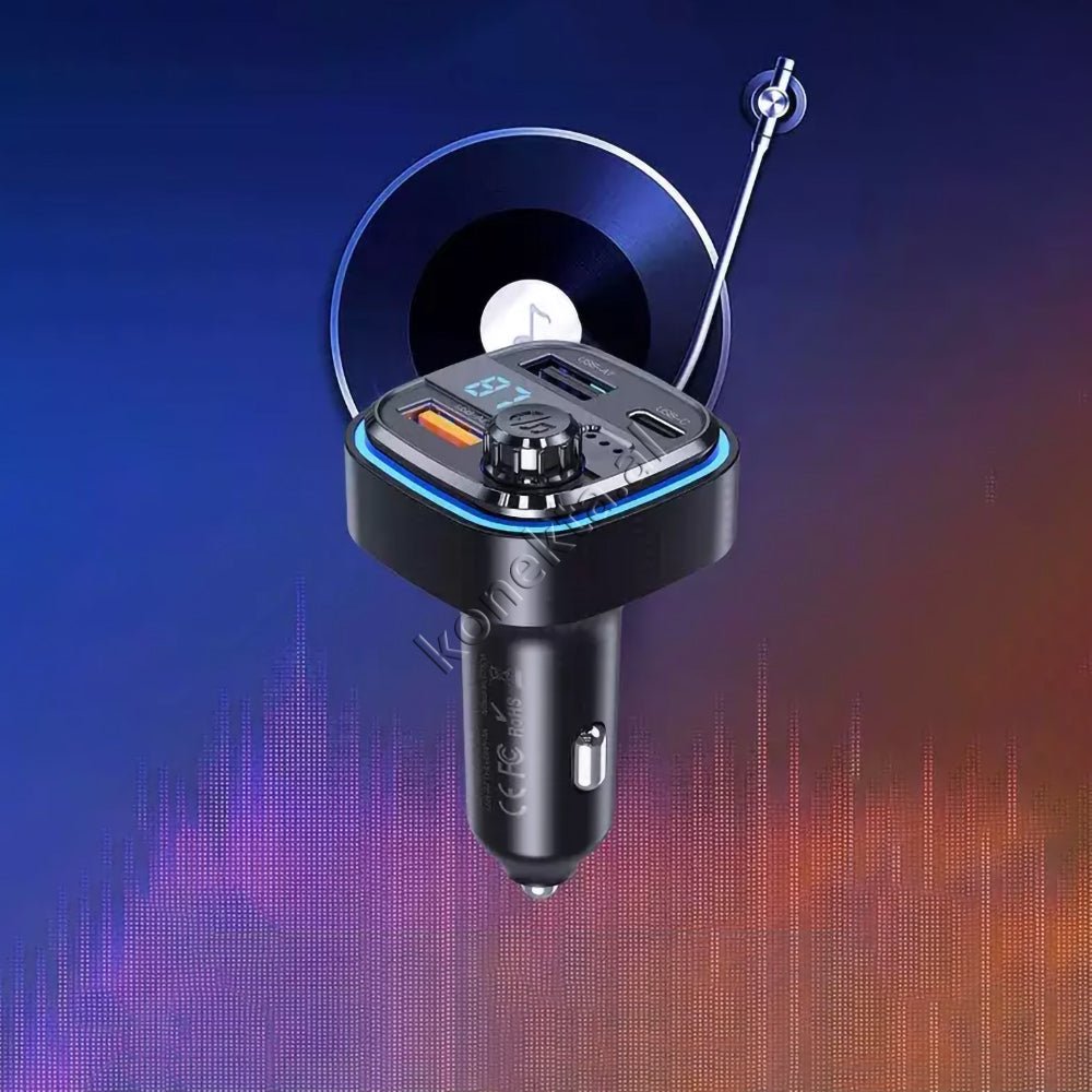 XO Adaptor Karikimi Me Ndricim, Panel Digjital Dhe Mp3 Me Bluetooth Per Makine - Thumbnail 9