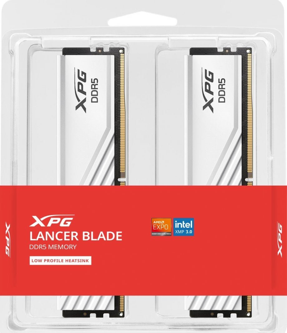 ADATA XPG Lancer Blade Memory, DDR5, 32 GB, 6000 MHz, CL30, AX5U6000C3016G-DTLABWH - Thumbnail 5