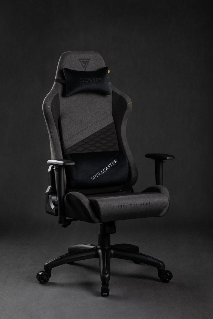 SENSE7 Spellcaster Senshi Edition Gaming Chair, XL, Grey - Thumbnail 8