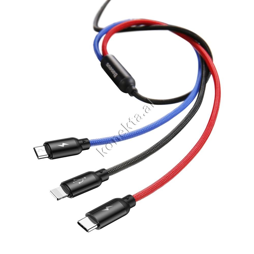 Baseus Adaptor Karikimi Me Dy Porta Per Makine + Kabell 3 ne 1 - Thumbnail 8