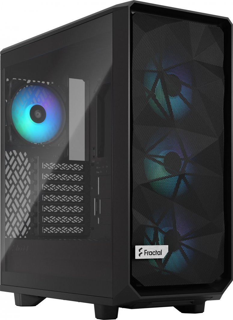 Fractal Design Meshify 2 Compact RGB Case, Black, Midi Tower - Image 1