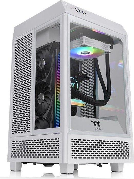 Thermaltake The Tower 100 Mini Snow Case, Mini Tower, White - Thumbnail 2