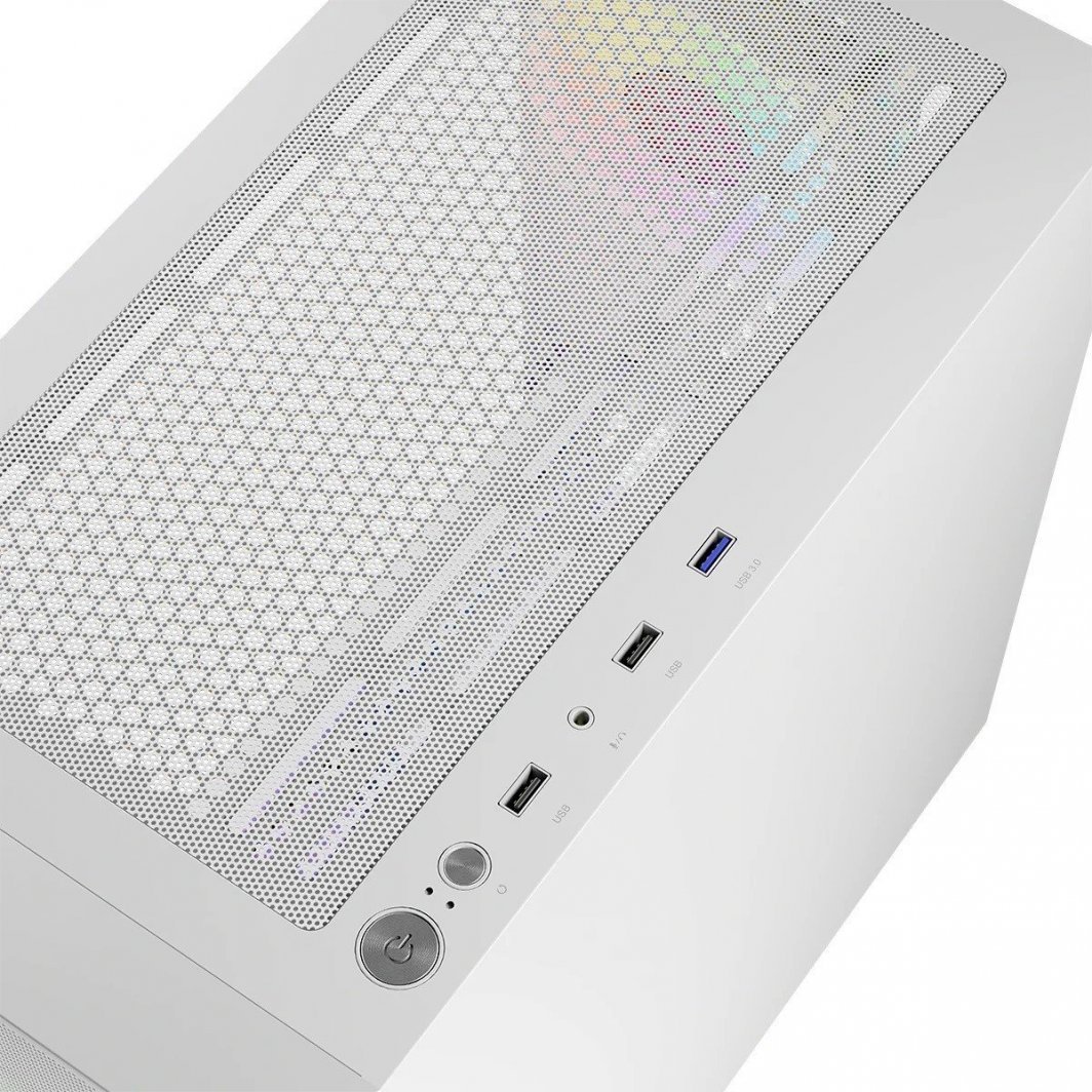 Logic Concept Portos Mini ARGB Case, White, Mini Tower - Thumbnail 5