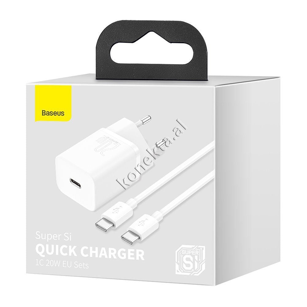 Baseus Charger with Type-C Port and 20W Charging Cable - Thumbnail 31