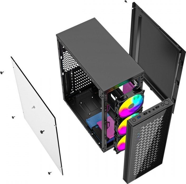 Gembird Fornax 500 Case, Midi Tower - Thumbnail 10
