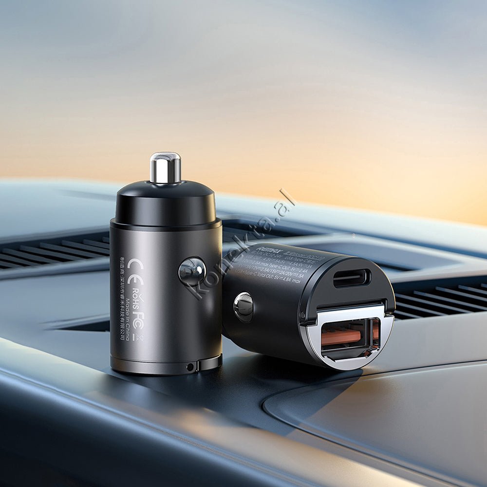 REMAX 30W Fast Charge Car Charger, Black / Silver - Thumbnail 9