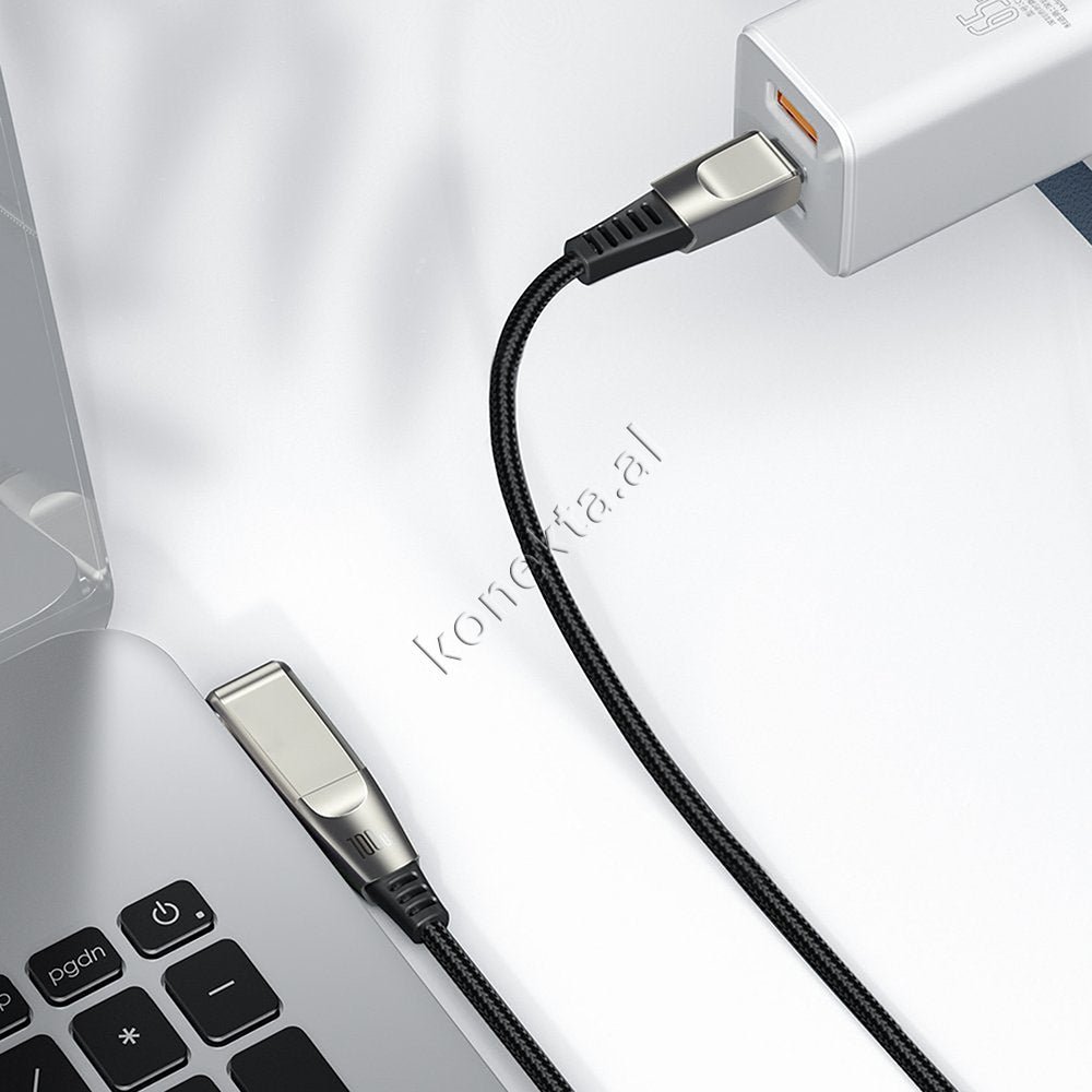 Baseus 2 in 1 Charging Cable and Laptop Adapter, Black, 2m - Thumbnail 8
