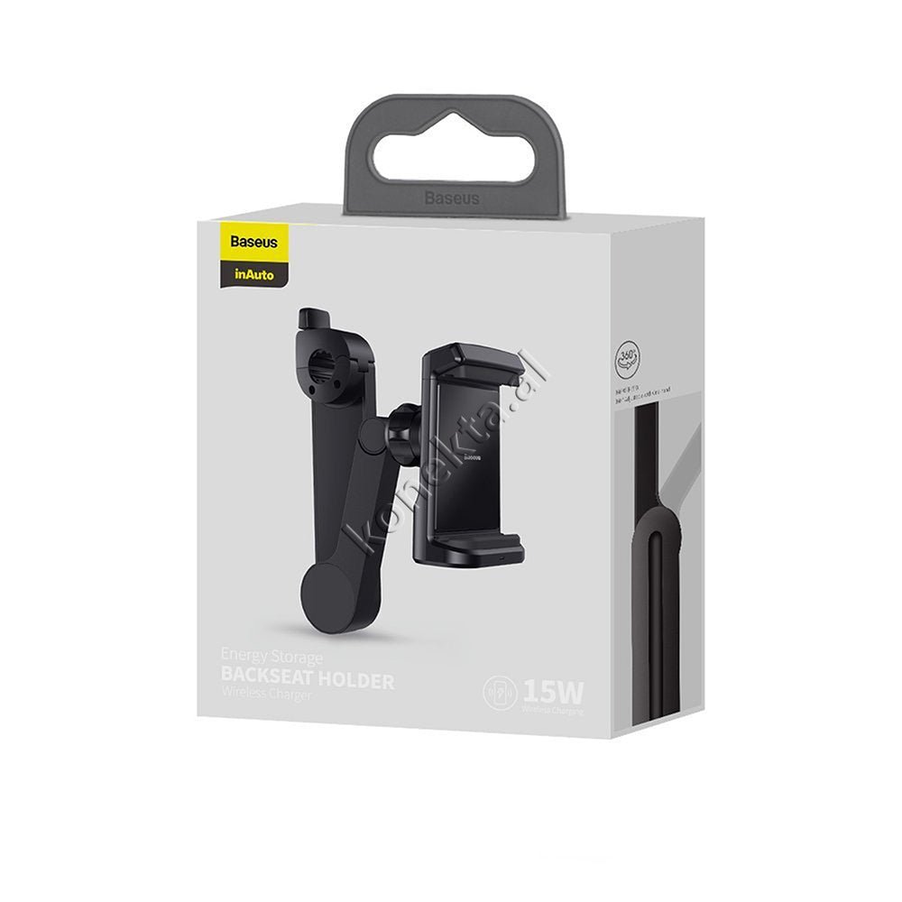 Baseus Wireless Charger Car Phone Holder, 15W - Thumbnail 2