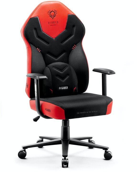 Diablo X-Gamer 2.0 Karrige, E zezë / Kuqe - Thumbnail 2
