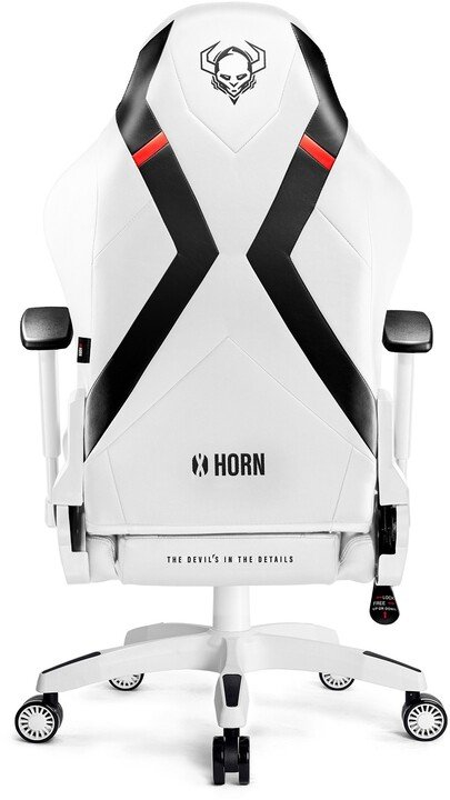 Diablo X-Horn 2.0 Gaming Chair, White/Black - Thumbnail 4