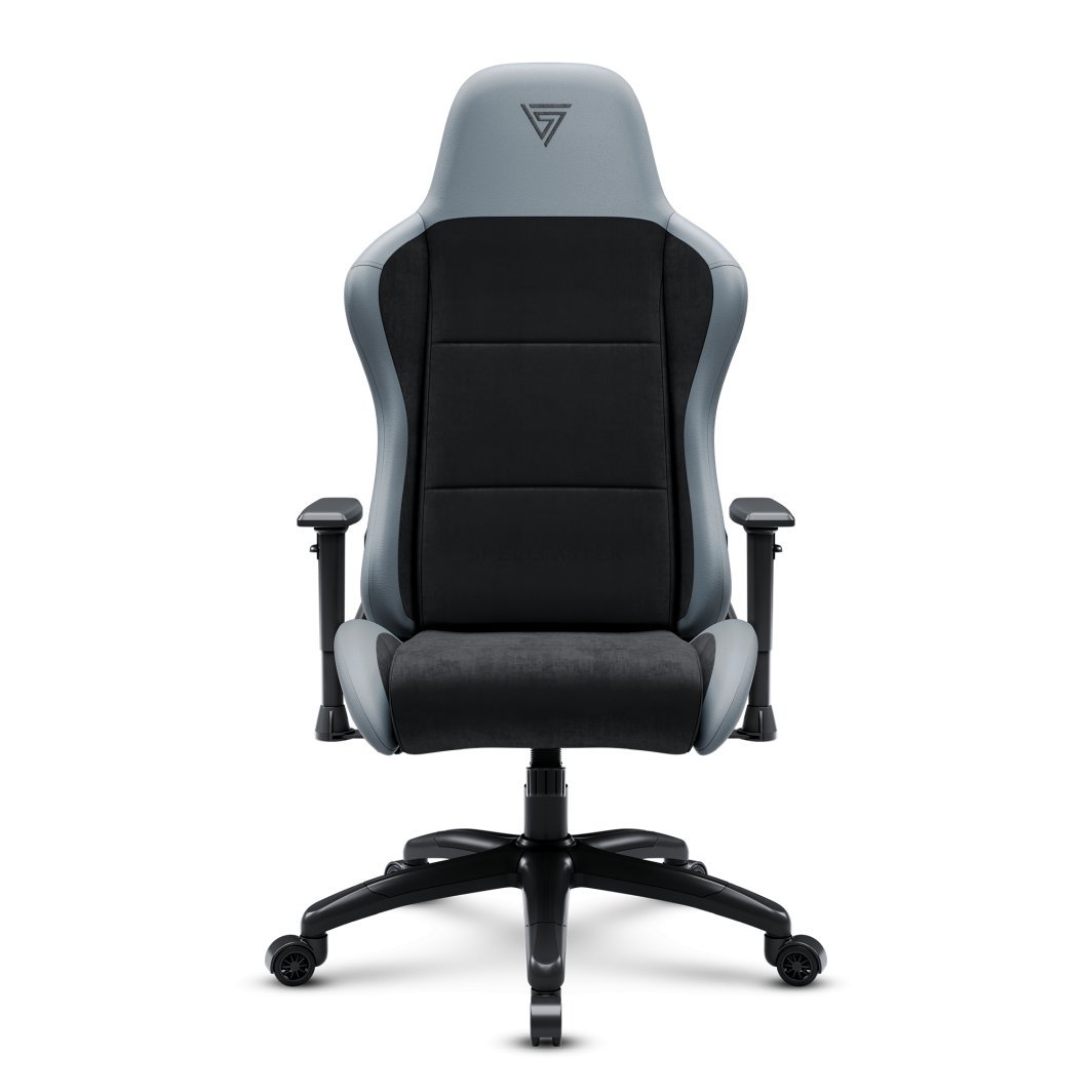 SENSE7 Spellcaster FUKU XL Chair, Material+Leather, Black/Grey - Thumbnail 3
