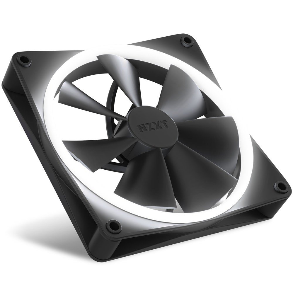 NZXT F140 RGB Fan, 14 cm, Black - Thumbnail 5