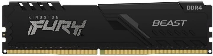 Kingston Fury Beast Memory, Black, 8GB DDR4 3200 CL16 - Thumbnail 2