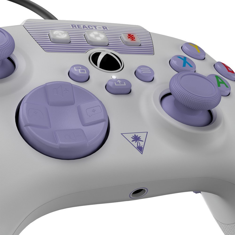 Turtle Beach React-R Controller, Wired, White / Purple - Thumbnail 5