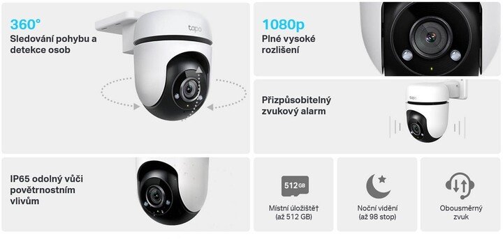 TP-LINK Tapo C500 Camera, White - Thumbnail 8