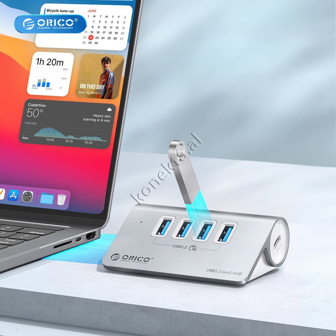 Orico M3U7-G2 USB Hub, 7 Ports USB 3.0, Black - Thumbnail 3