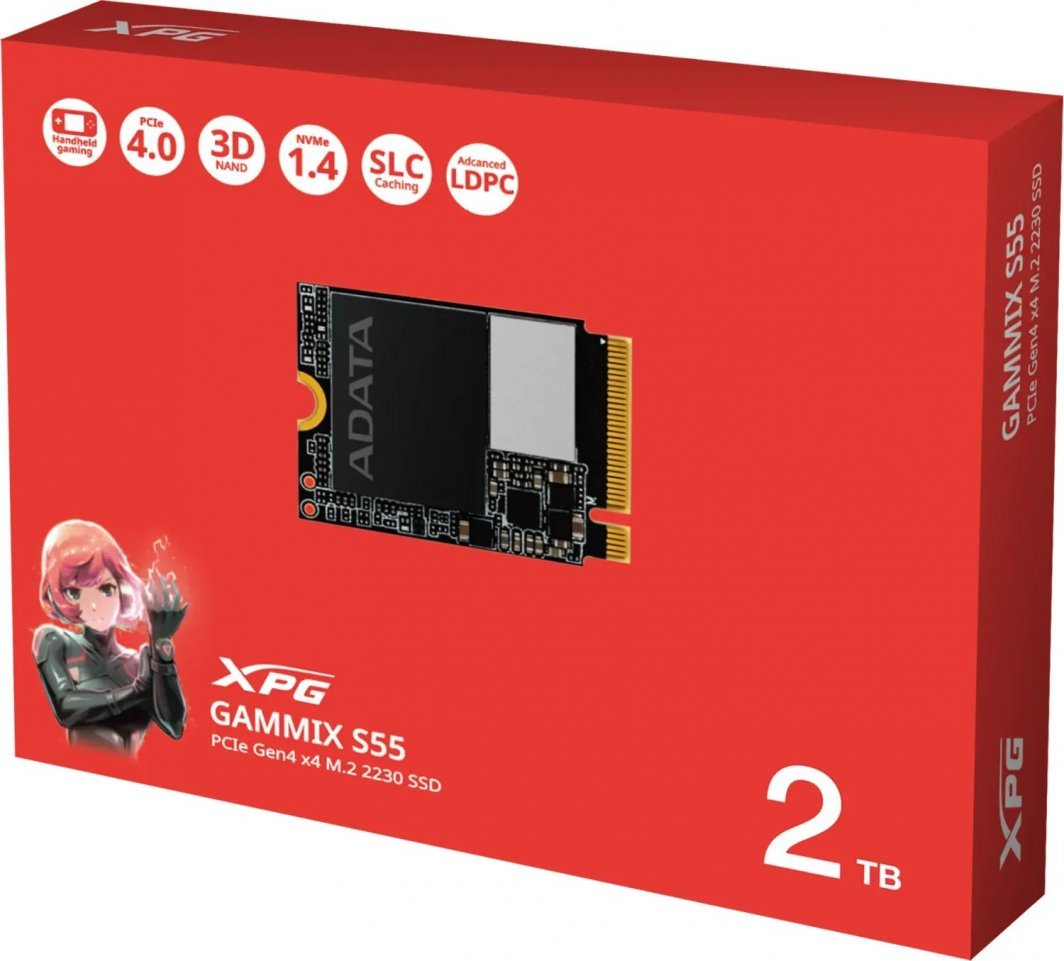 ADATA Gammix S55 SSD, 2TB, M.2 2230 PCI-E x4 Gen4 NVMe - Thumbnail 3
