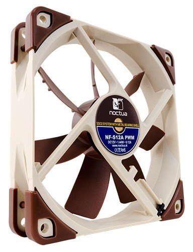 Noctua NF-S12A PWM Fan, 12 cm, Brown - Thumbnail 2