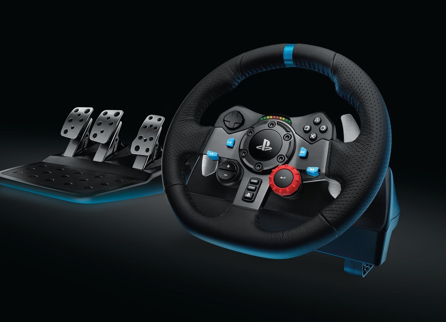 Logitech G G29 Gaming Wheel and Pedals, Black - Thumbnail 11