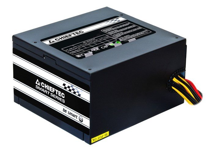 Chieftec Smart GPS-500A8 Power Supply, 20+4 pin ATX, 500 W, Black - Thumbnail 2