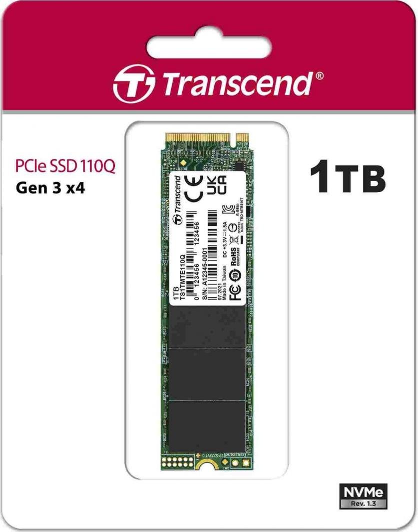 Transcend 110Q SSD, 1TB, M.2 2280 PCI-E x4 Gen3 NVMe - Thumbnail 4
