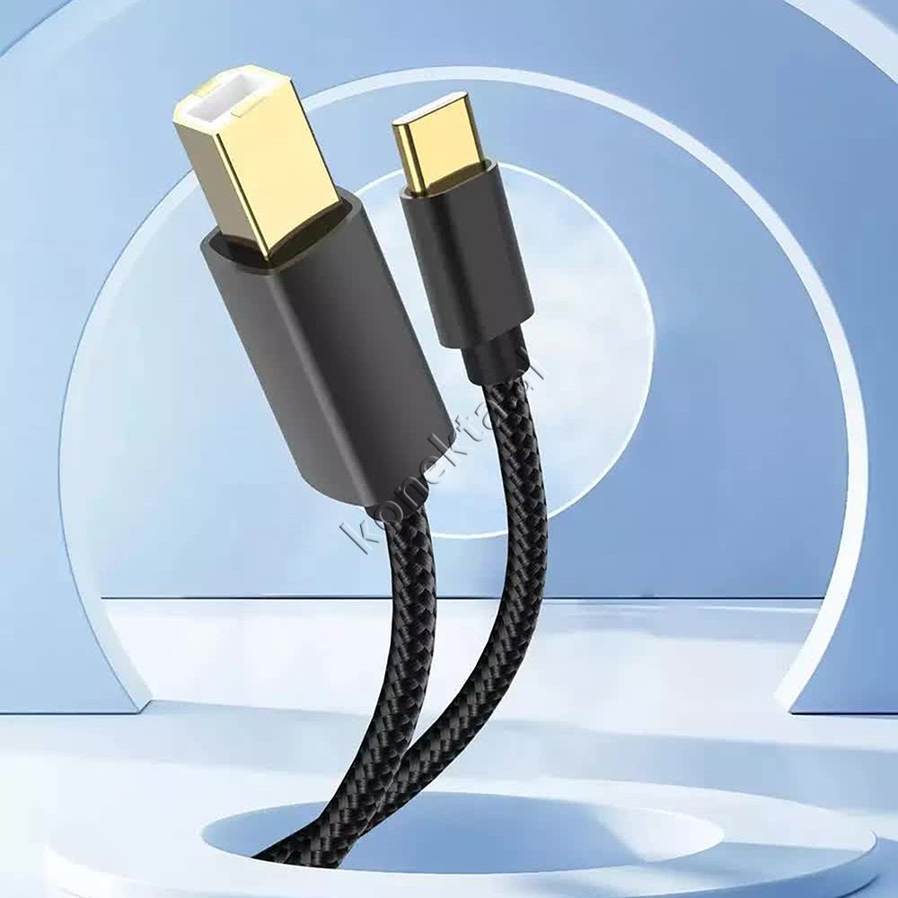 XO USB Data Transmission Cable Type-C to USB-B 1.5m - Thumbnail 5