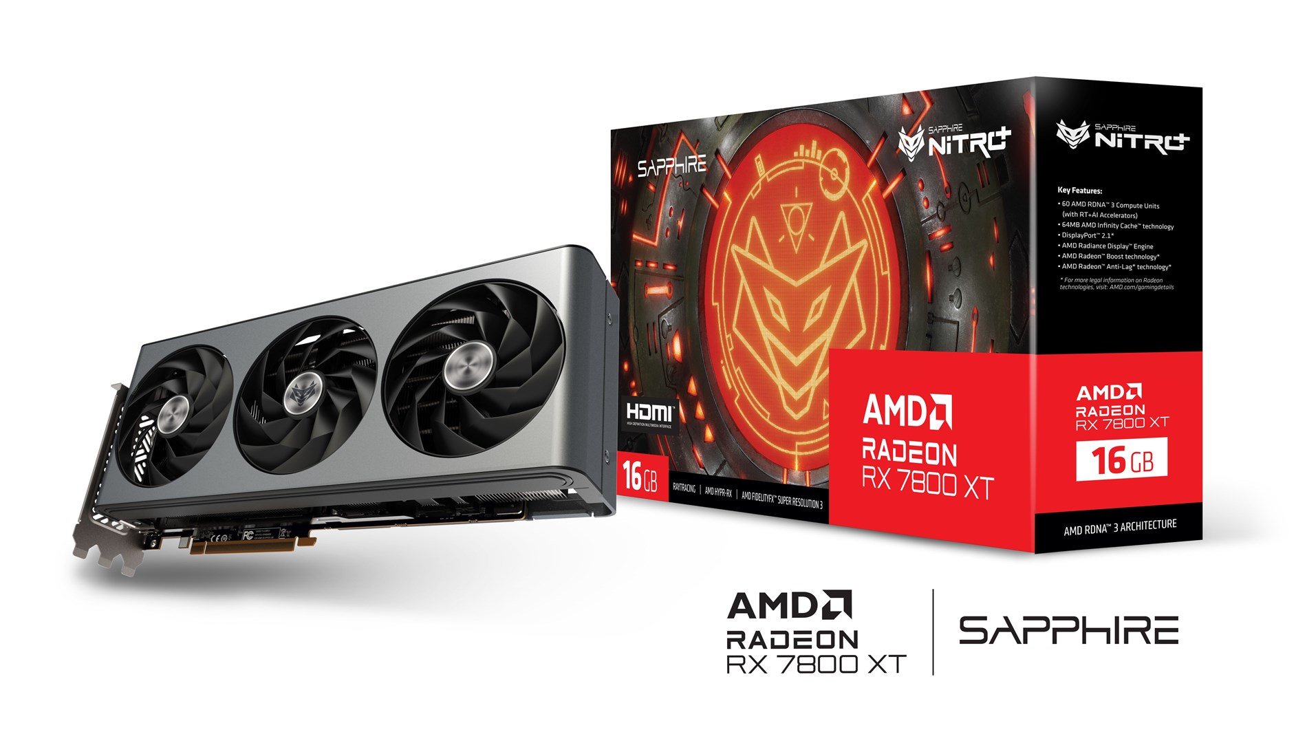 Sapphire Nitro+ Radeon RX 7800 XT 16GB GDDR6 Graphics Card - Thumbnail 8