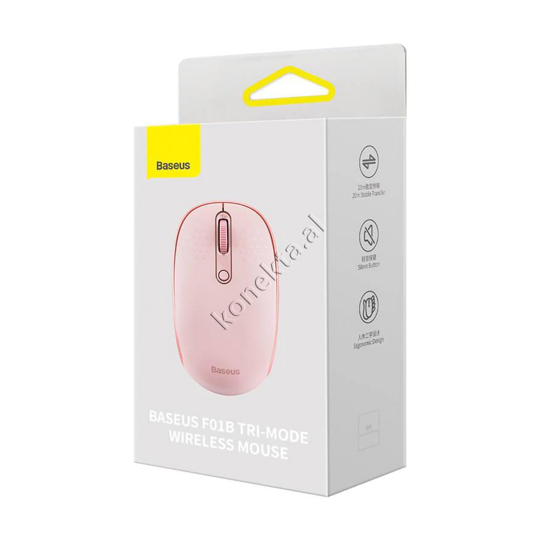 Baseus Wireless Mouse, Pink / Purple - Thumbnail 2