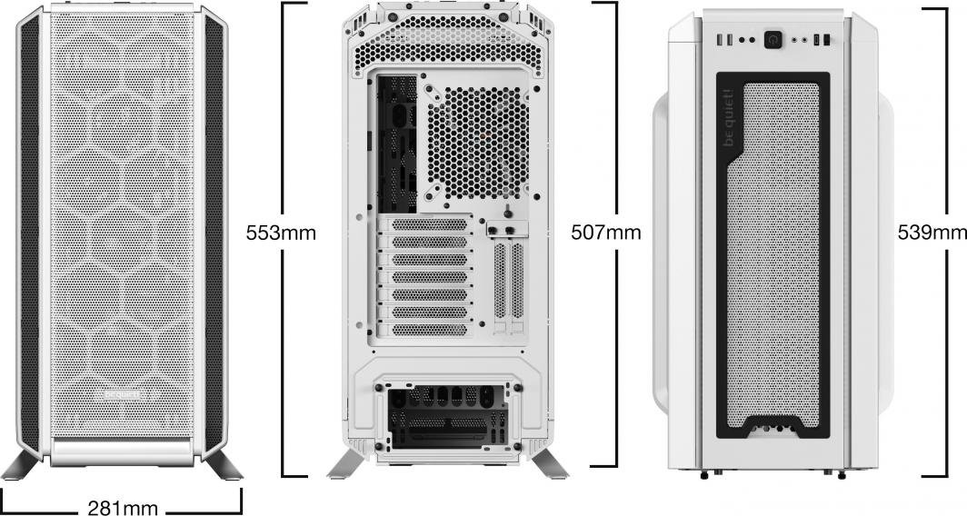 Be quiet! Silent Base 802 Case, White - Thumbnail 2