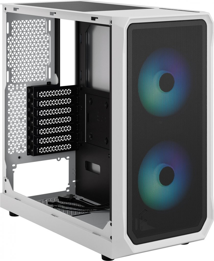 Fractal Design Focus 2 RGB Case, White, Midi Tower - Thumbnail 5