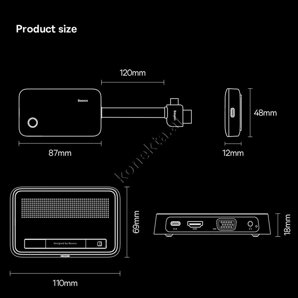 Baseus HDMI Adapter 4K Wireless - Thumbnail 20