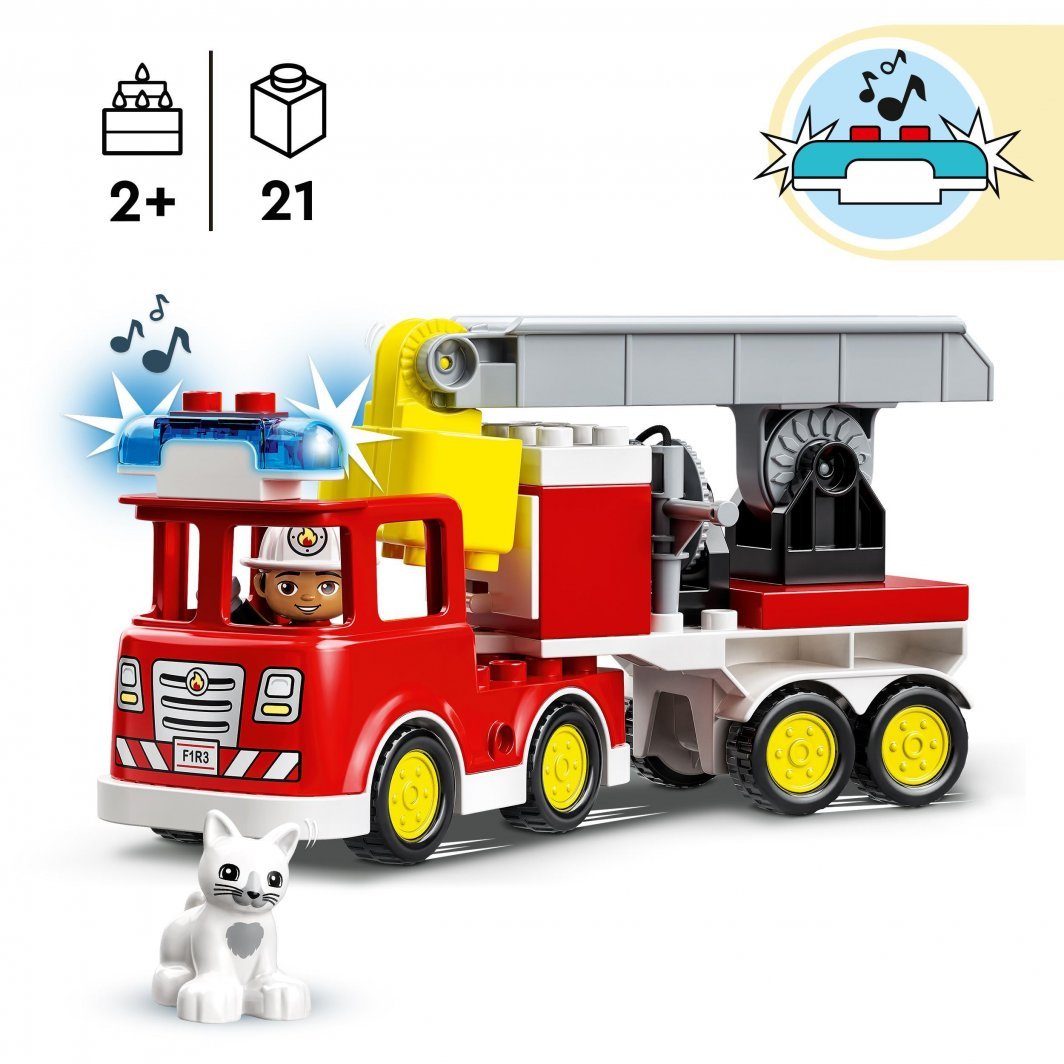 LEGO DUPLO 10969 Fire Truck, 21 pieces - Thumbnail 2