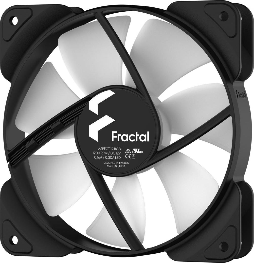 Fractal Design Aspect PWM Cooler, 120 mm, Black - Thumbnail 4