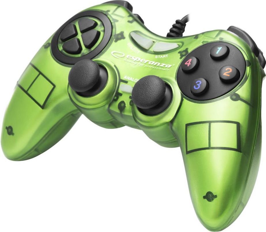Esperanza Fighter Controller, Wired, Green - Image 1