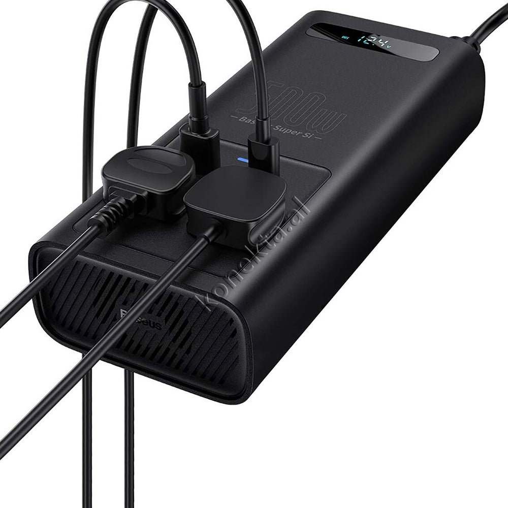 Baseus Konvertues Energjie, 500W, 4 Porta, E Zeze - Thumbnail 2