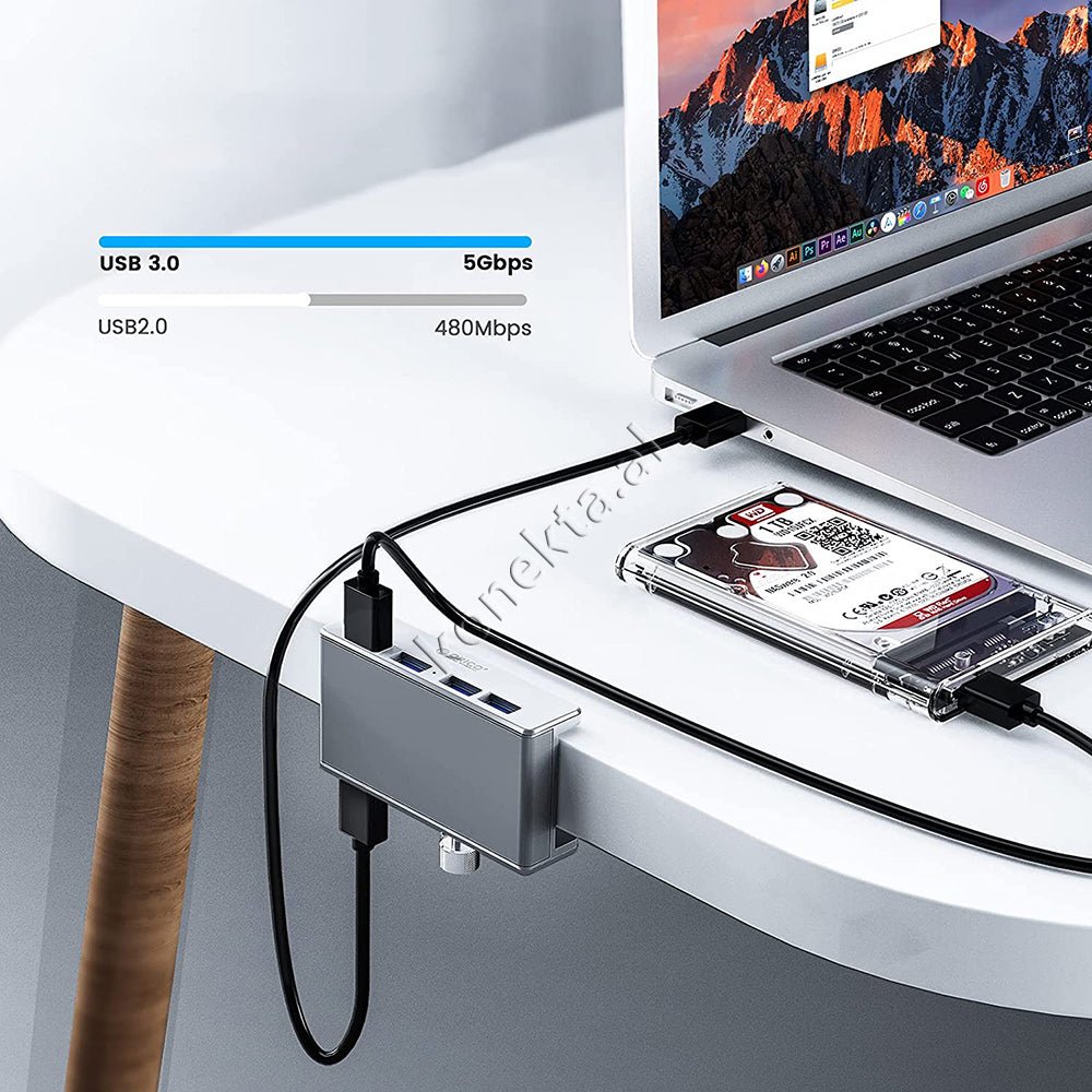Orico Metal USB 3.0 Hub, 4 Ports - Thumbnail 4
