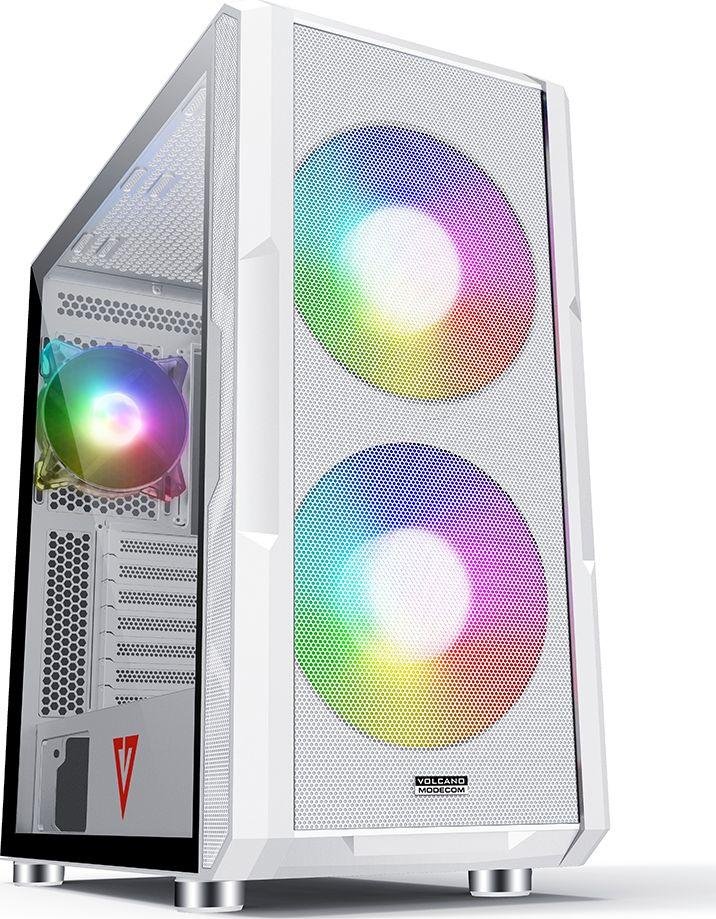 Modecom Volcano Amirani ARGB Case, White, Midi Tower - Image 1