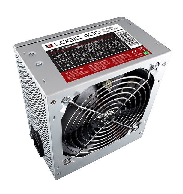 Logic 400 Power Supply, 20+4 pin ATX, 400 W - Image 1