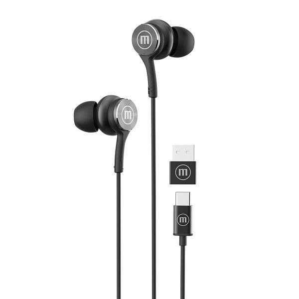 Maxell XC1 Headphones, Wired, Black - Image 1