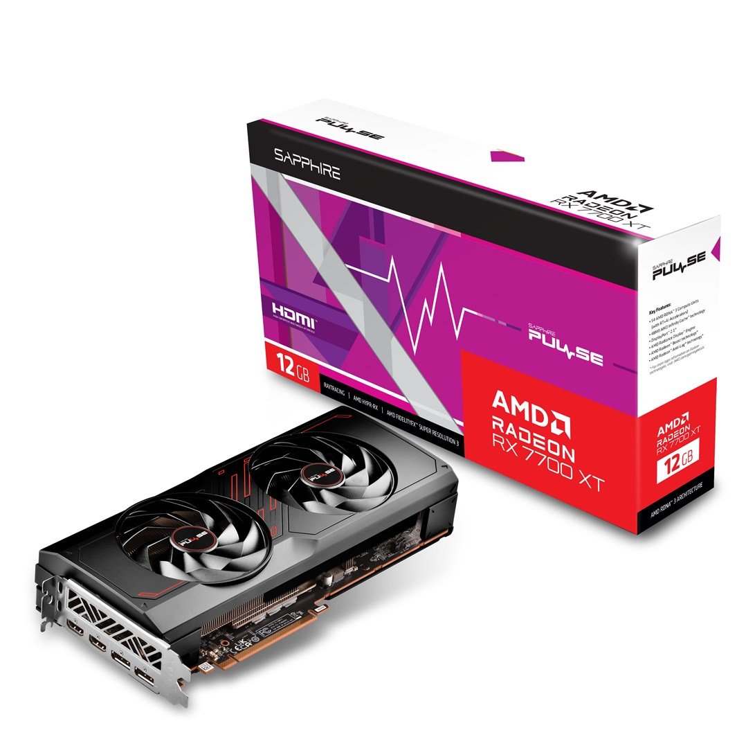 Sapphire Pulse Radeon RX 7700 XT 12GB GDDR6 Graphics Card - Image 1