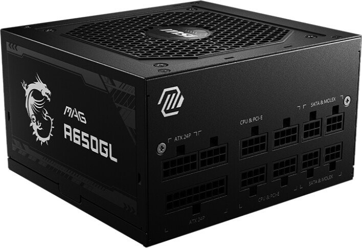 MSI MAG A650GL 306-7ZP8C11-CE0 Power Supply, 650W - Image 1