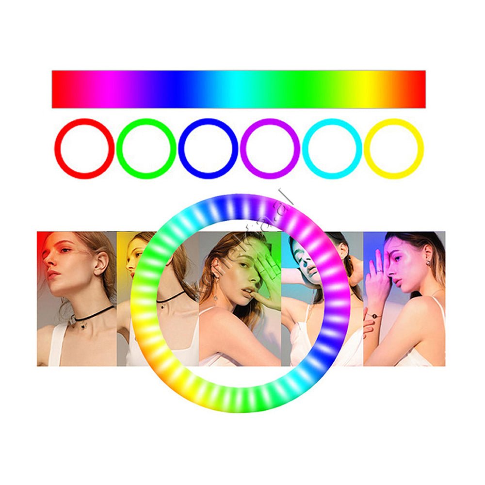 Baseus Tripod Me Drite Rrethore LED RGB Me Ndricim Perfekt - Thumbnail 23