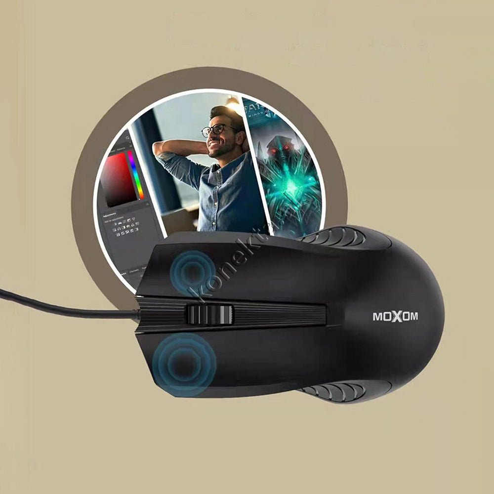 Moxom Gaming Mouse, Black - Thumbnail 5