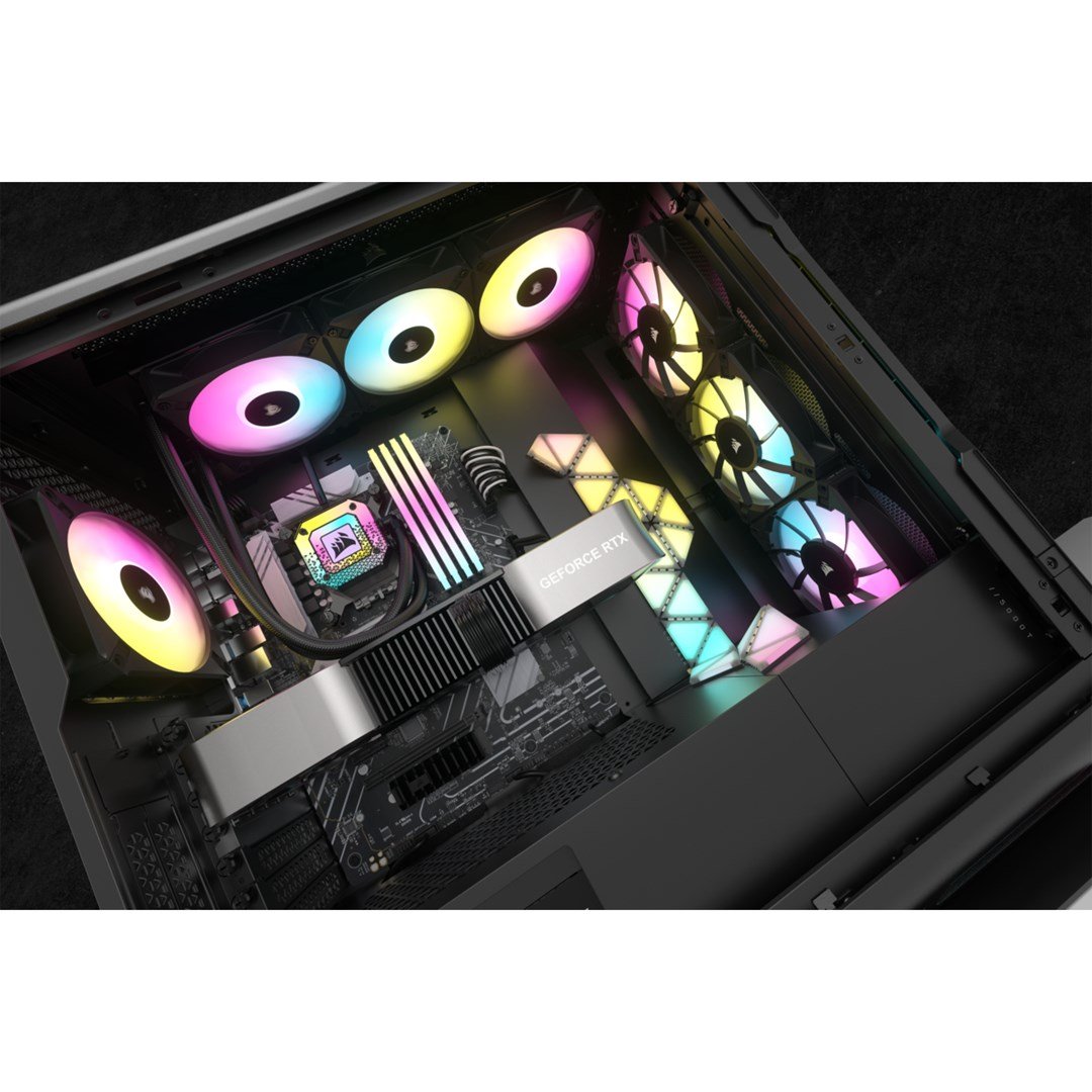 Corsair iCUE H150i ELITE CAPELLIX XT Cooler, 12 cm, Black - Thumbnail 13