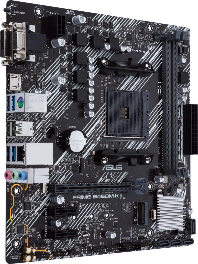 ASUS PRIME B450M-K II Motherboard, AMD B450 - Thumbnail 3